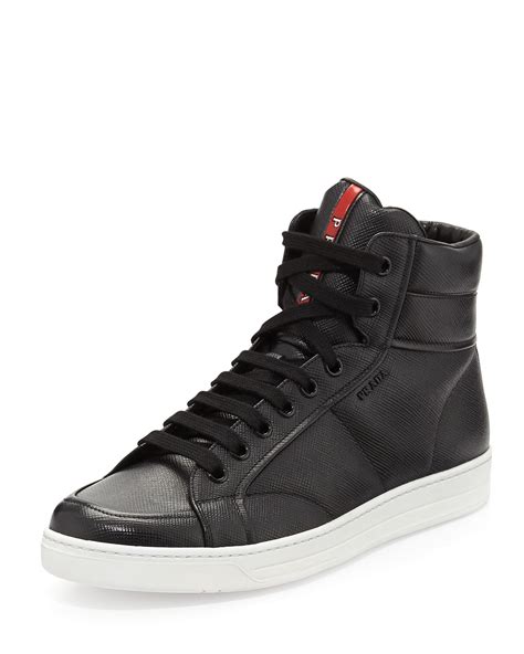 prada clear tennis shoes|high top prada sneakers.